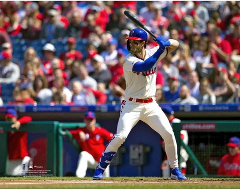 Bryce Harper Philadelphia Phillies Unsigned Batting Stance Photo Cover