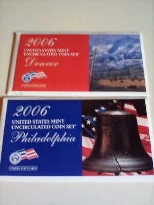 2006 US MINT UNCIRCULATED COIN SET P&D WITH COA - Image 1 of 4