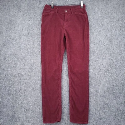Pantalones Brooks Brothers Niños 14 Rojo Pana Chino Recto Frente Plano Vellón Foto 1 de 4
