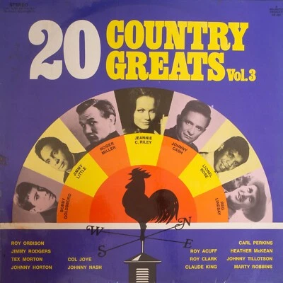20 COUNTRY GREATS VOL 3 - VARIOUS - Vinyl LP - Majestic Records - 1970 - VG(995) - Image 1 of 3