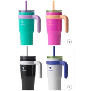 Reducir, 24 oz. Paquete de 2 - Vaso Cold1 con mango + pajita (elige color) - Imagen 1 de 25
