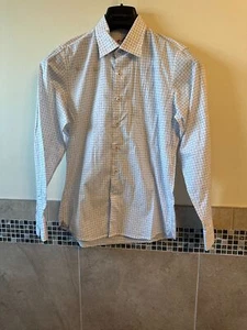 ROBERT GRAHAM BOY'S White Multi Pin Dot Shirt SZ L/14-16 NWOT - Picture 1 of 5