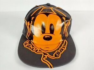 Disney Parks DJ Mickey Orange & Grey Hat Ball Cap Mickey Headphones