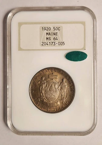 1920 P NGC MS-64 CAC MAINE - LOTS OF LUSTER - OLD HOLDER Cover