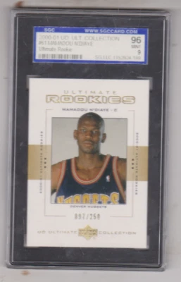 2000 - Ultimate Collection - Mamadou N'Diaye - NUMBERED - ROOKIE CARD - MINT 9 - Image 1 of 2