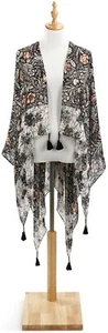Demdaco by Design Kimono mit Tasse Odette Blumenmuster Überwurf Halstuch Schal Neu mit Etikett - Bild 1 von 1