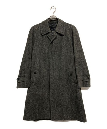 Cappotto lungo uomo lana Burberry's x IRISH TWEED grigio collab edizione limitata