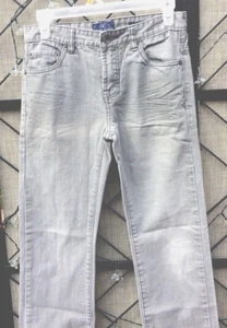 Lucky Brand Girls Sz 14 Gray Straight Leg Jeans Cotton Handcrafted EUC  - Picture 1 of 9