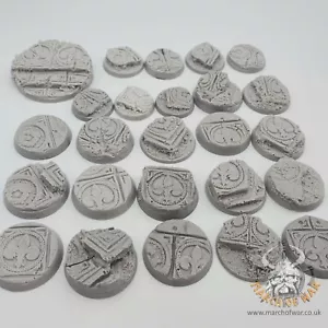 25 resin bases sisters battle, sororitas combat patrol ruined sanctuary - Picture 1 of 1