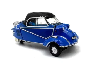 EY 1:76 Blue Messerschmitt KR200 Vintage Classic Model Diecast Display Car - Picture 1 of 5