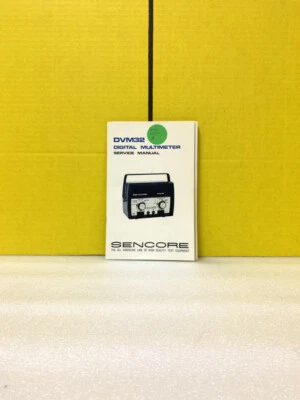 Multímetro digital Sencore DVM32 esquema y lista de piezas Foto 1 de 3