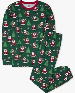 The Children's Place Christmas Pajamas Kids Boy Girl Unisex Cotton Santa Print - Picture 1 of 3