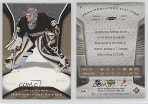 2006-07 SP Game Used Edition Rainbow /25 Jean-Sebastien Giguere #3