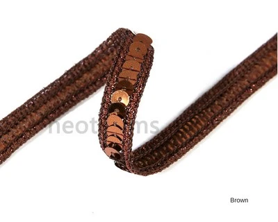 Sequin Ribbon Trimming Tape Border 10mm,Single Line Embellishment Neotrims - Image 1 of 4