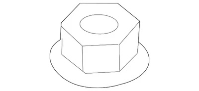 Tuerca superior original Subaru 023512000 Foto 1 de 2