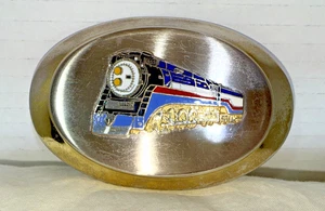 Vtg Locomotive 4449 Southern Pacific Railroad Train Belt Buckle - Picture 1 of 4