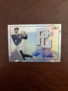 2021 Leaf Perfect Game 1st AUTO SILVER REFRACTOR SP JETT WILLIAMS RC #D to 25 - Picture 1 of 3