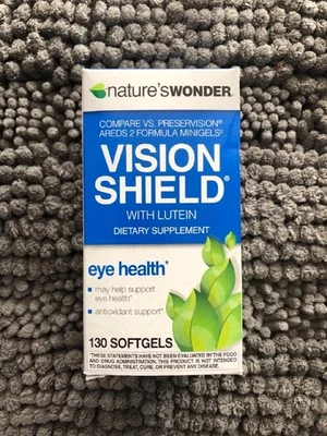 # Nature's Wonder Vision Shield Luteína Suplemento para la salud ocular 130ct caducidad 12/2025 Foto 1 de 3