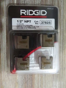 37825 1/2" 12R NPT Ridgid  Alloy Pipe Threading Dies Set  USA - Picture 1 of 1
