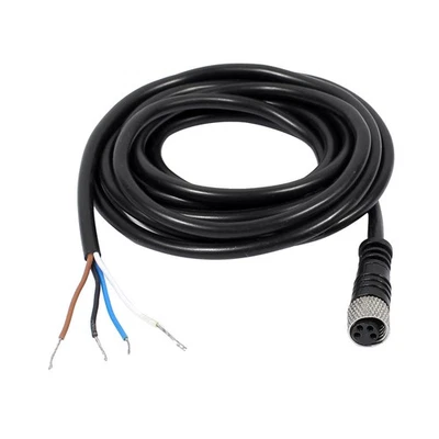 UXCELL M8 2m Female Straight 4 Pin Connector Aviation Socket Electrical Cable