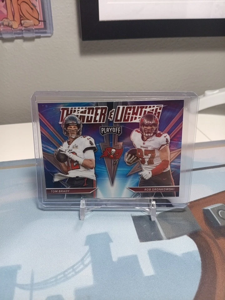 2021 Panini Playoff - Thunder and Lightning Tom Brady, Rob Gronkowski #TL-4 - Image 1 of 1