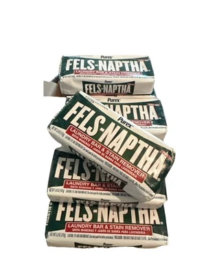 Lote de 11 Detergente Jabón de Lavandería Fels Naptha Quitamanchas Pretratamiento Barra de 5 OZ Foto 1 de 4