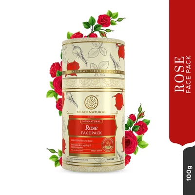 Упаковка для лица Khadi Natural Rose (100 г) - Изображение 1 из 3