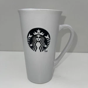 Starbucks 16oz Ceramic Travel Coffee Mug W/Lid 2013 Blk Mermaid Siren. No Chips - Picture 1 of 7