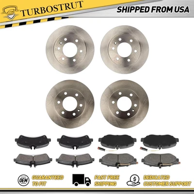 OE Front Rear Brake Rotor Brake Pads For 2007 2008 Dodge Sprinter 2500 3.5L - Image 1 of 4