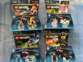 LEGO DIMENSIONS 4 pack Benny 71214, Emmet 71212, Bad Cop 71213 Unikitty 71231