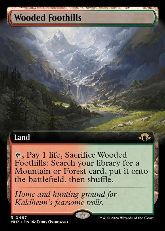 MTG Full Art 0467 Wooded Foothills English [MH3] - Image 1 of 1