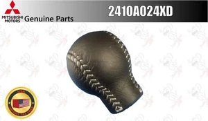 MITSUBISHI OEM Shift Knob Silver Stitch SST 2410A024XD for Lancer EvoX - Bild 1 von 12