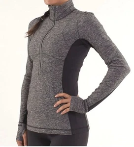 Lululemon Jacket Womens Sz 8 Star Runner 1/2 Zip Pullover Sold Out Rare - Picture 1 of 6
