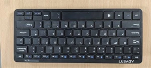 Advent AKBMM15 Multimedia Keyboard Black Wireless Quiet Keys QWERTY - Picture 1 of 1
