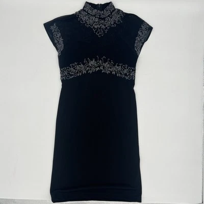 Vestido de malla con cuentas Stenay vintage talla 8 - caprichoso, gótico, romántico, vestido de fiesta Foto 1 de 4