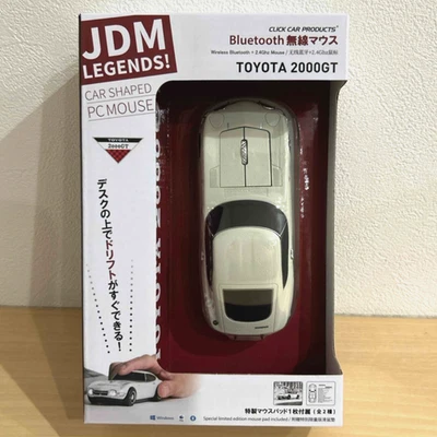 Toyota 2000GT Click Car Wireless Mouse Ivory Bluetooth JDM Legends New - Image 1 of 3