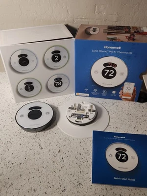 Honeywell Lyric Round Wi-Fi Thermostat - RCH9310WF5003/W With Box  - Image 1 of 4