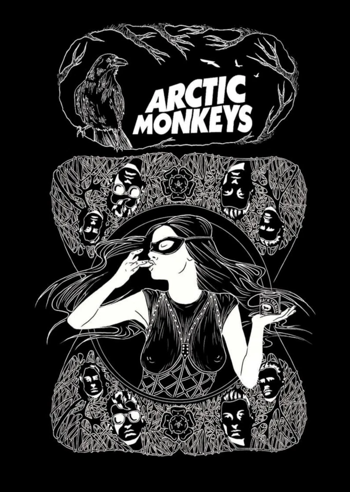 Arctic Monkeys - Raven - A4 Mini Print/Poster - Image 1 of 1
