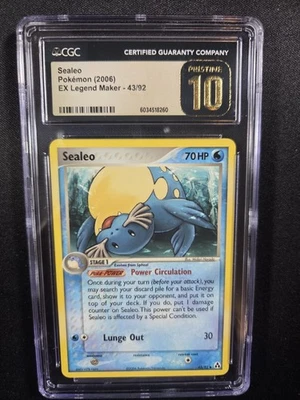  CGC 10 PRISTINE Sealeo Legend Maker 43/92 2006 Pokemon Card - Image 1 of 2