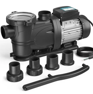 Bomba de piscina interior/sobre el suelo doble velocidad, 2 HP, 5200 GPH, 115V con temporizador autoprimer - Imagen 1 de 4
