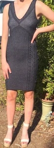 GUESS STRETCH BODYCON CLUBBING WOMENS DRESS SZ L (F41 - Picture 1 of 3