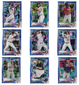 2021 Bowman Chrome Sapphire Rookie Parallels Draft Prospects Blue Ice Huge List!