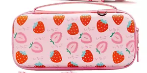 Strawberry case for Nintendo Switch with two Strawberry caps - Picture 1 of 1