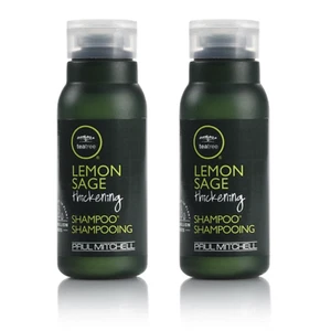 2 Paul Mitchell Tea Tree Thickening Lemon Sage Shampoo Hotel 1 oz Travel Size - Picture 1 of 1