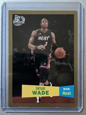 2007-08 Topps 1957-58 Variations Gold Dwyane Wade #3 /2007 Miami Heat