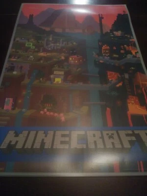 Mine Craft Laminated Poster 35x23 Jinx Mojang #6014 - Image 1 of 4