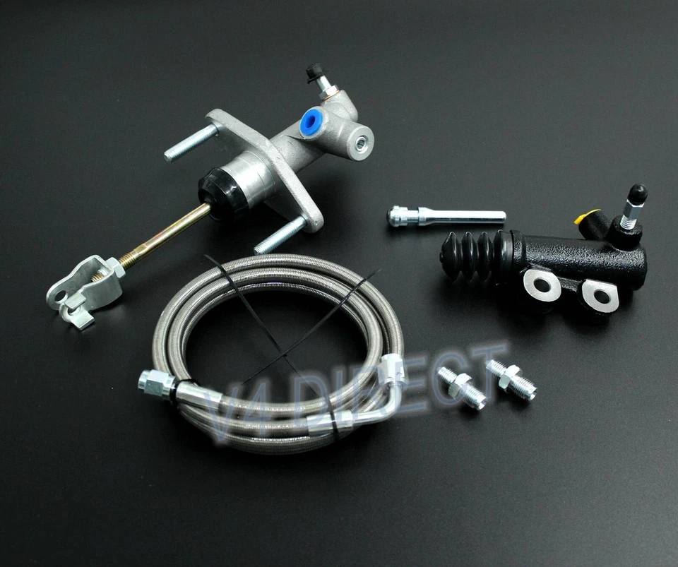 Kit de línea de embrague de acero inoxidable cilindro maestro esclavo para Honda Prelude Silv 1992-2001 Foto 1 de 1