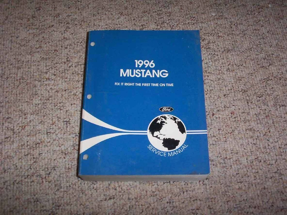 Ford Mustang 1996 manual de reparación de taller GT convertible 3,8 L 4,6 L V6 V8 xo Foto 1 de 1