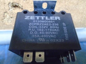 Zettler  ZCPRZ2AE2-236 Relay 35 AMP 400 Volt 332 VAC Coil 60Hz - Bild 1 von 5