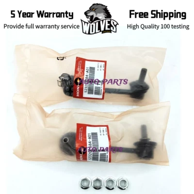 Barra estabilizadora trasera OEM 2 piezas enlace final compatible con Honda Accord Acura TL CL TSX Foto 1 de 3